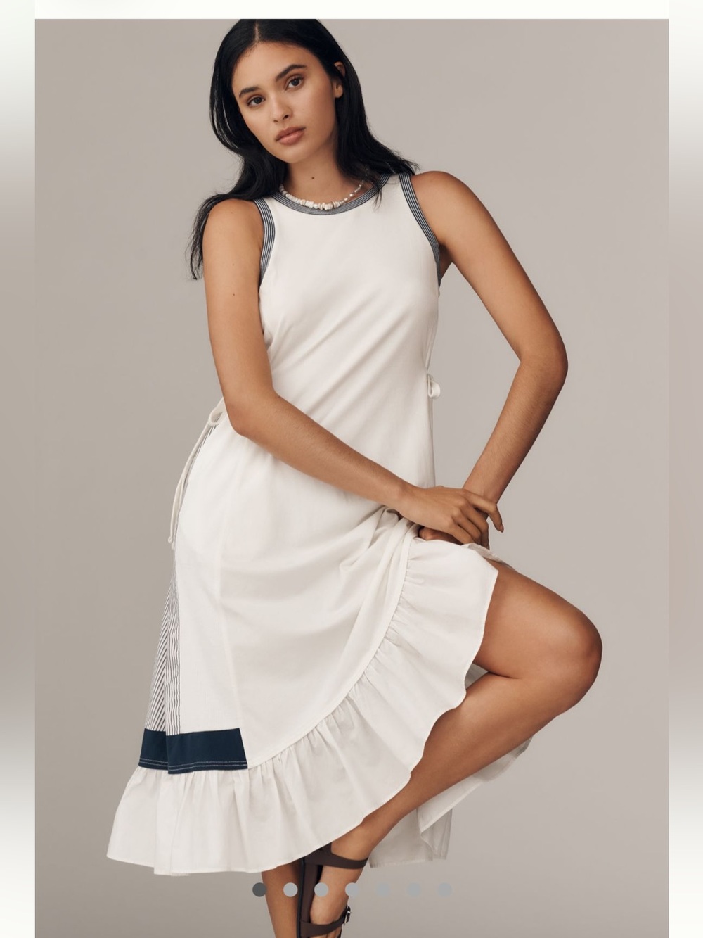 Anthropologie Daily Practice Ball Toss Midi Tank Dress